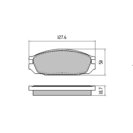 RDA Brakes — RDA Phantom Ceramic Brake Pad Set — part number RDC1146