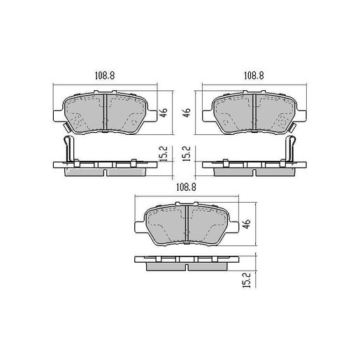 RDA Brakes — RDA Phantom Ceramic Brake Pad Set — part number RDC2031