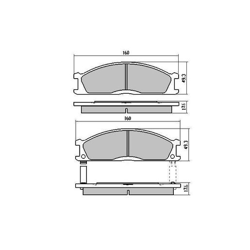 RDA Brakes — RDA Phantom Ceramic Brake Pad Set — part number RDC438
