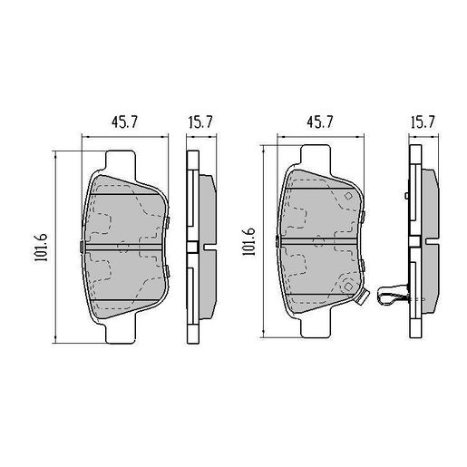 RDA Brakes — RDA Phantom Ceramic Brake Pad Set — part number RDC2014