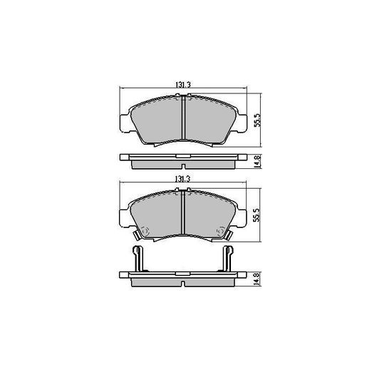 RDA Brakes — RDA Phantom Ceramic Brake Pad Set — part number RDC1262