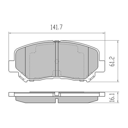 RDA Brakes — RDA Phantom Ceramic Brake Pad Set — part number RDC2209