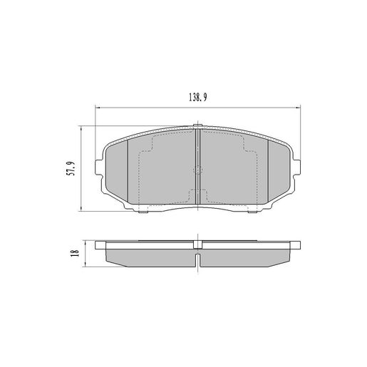 RDA Brakes — RDA Phantom Ceramic Brake Pad Set — part number RDC2116