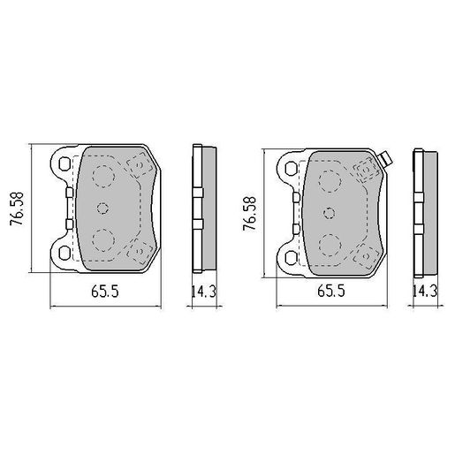 RDA Brakes — RDA Phantom Ceramic Brake Pad Set — part number RDC2160