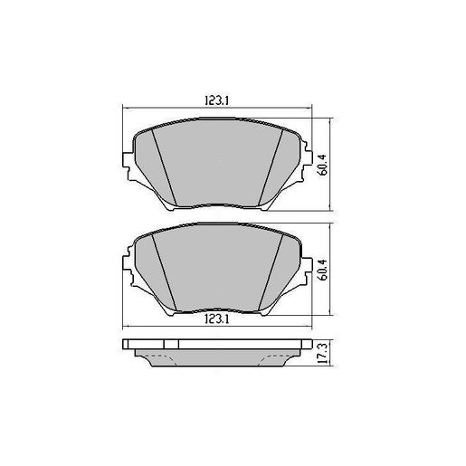 RDA Brakes — RDA Phantom Ceramic Brake Pad Set — part number RDC1432