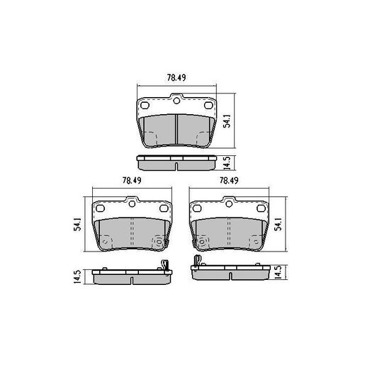 RDA Brakes — RDA Phantom Ceramic Brake Pad Set — part number RDC1680