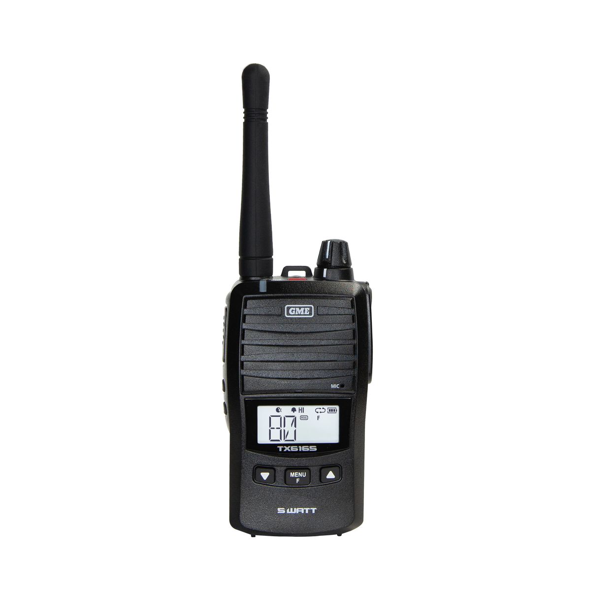 GME — GME 5/1 Watt IP67 UHF CB Handheld Radio — part number TX6160X