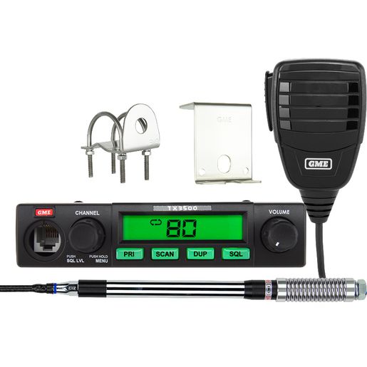 GME — GME UHF CB Radio 5 Watt Compact Value Pack — part number TX3500SVP