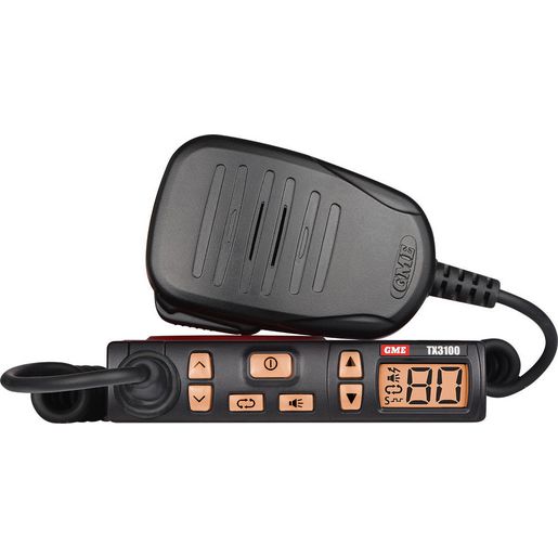 GME — GME UHF CB Radio 5 Watt Super Compact — part number TX3100DP