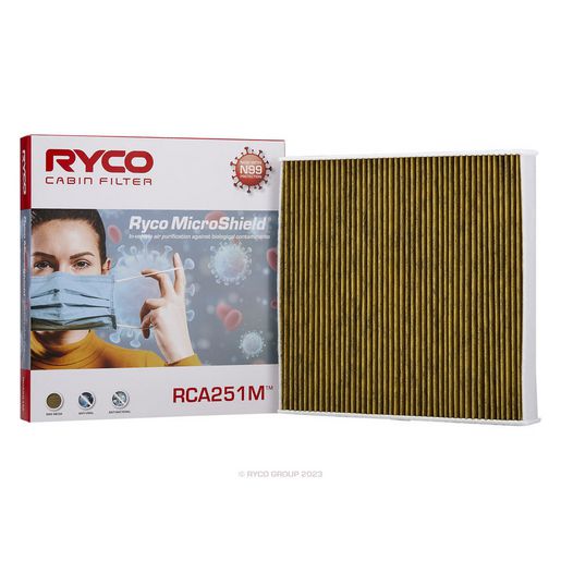 Ryco Filters — Ryco Cabin Air Filter - Microshield — part number RCA251M