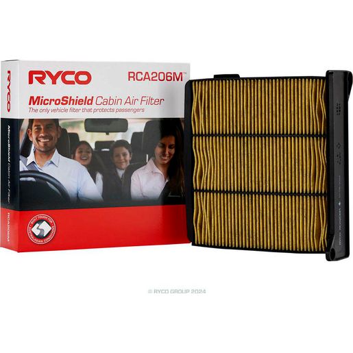 Ryco Filters — Ryco Cabin Air Filter - Microshield — part number RCA206M
