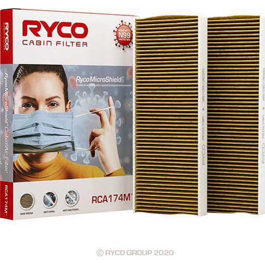 Ryco Filters — Ryco Cabin Air Filter - N99 Medical Grade — part number RCA174M