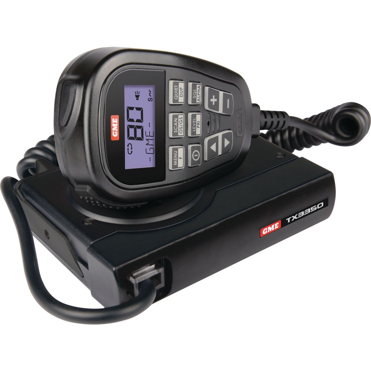 GME — GME UHF CB Radio 5 Watt Compact with SoundPath Speaker Microphone — part number TX3350