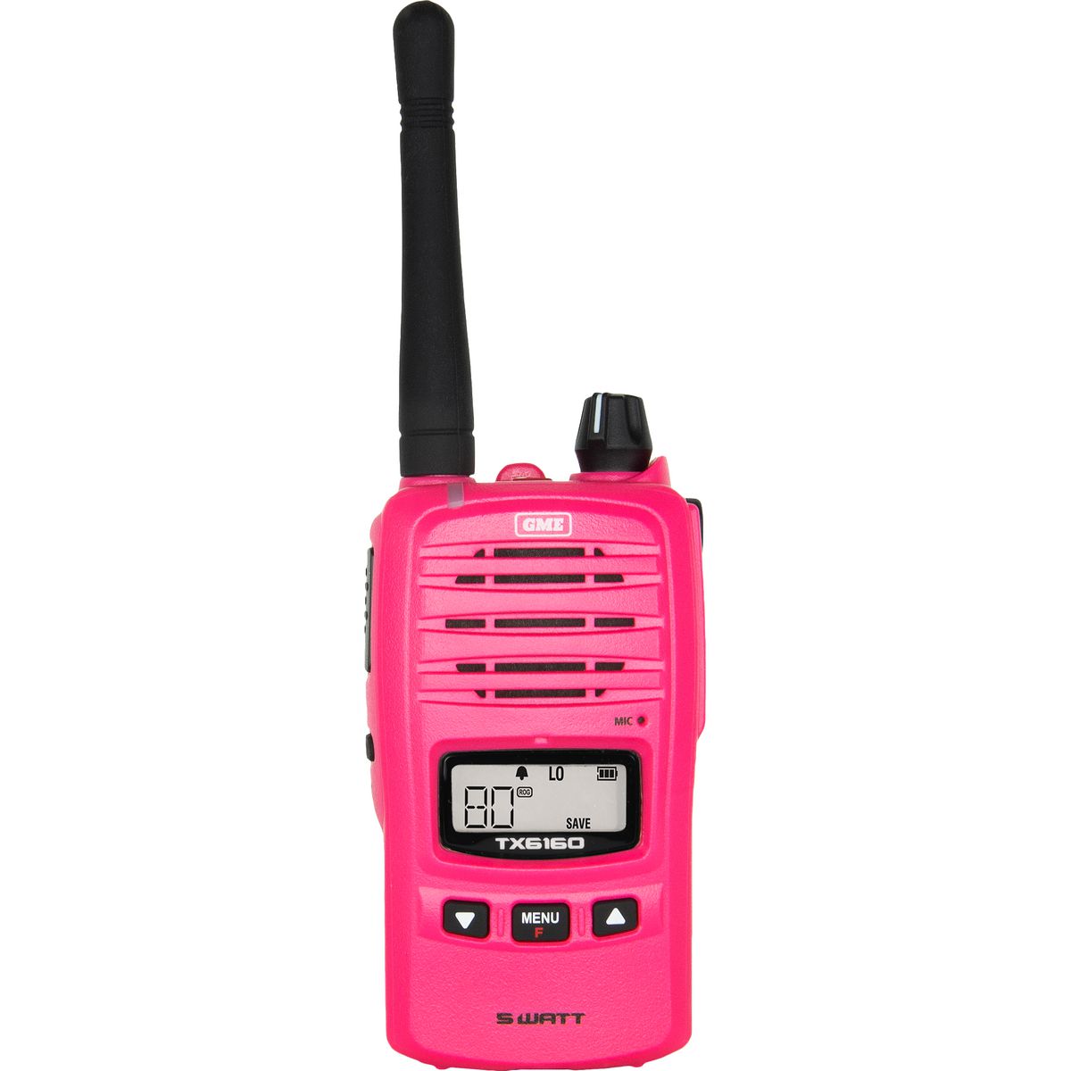 GME — GME 5/1 Watt IP67 UHF CB Handheld Radio McGrath Foundation - Pink — part number TX6160XMCG