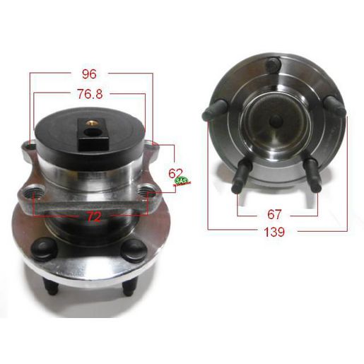 Sas Auto Parts — SAS Wheel Hub — part number HA6097
