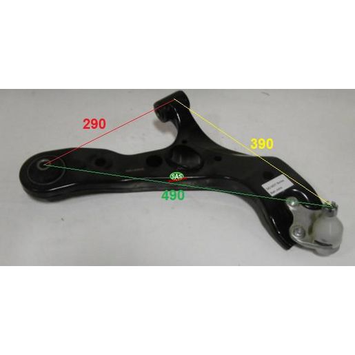 Sas Auto Parts — Nolathane - Control arm - complete front lower left — part number LA224R