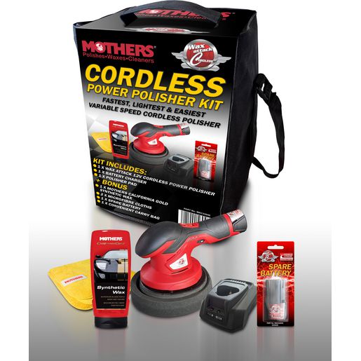 MOTHERS — Mothers 12V Cordless Car Polisher Kit — part number WAC33040