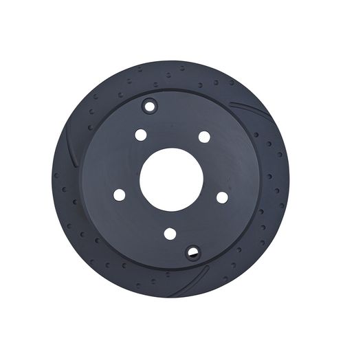 RDA Brakes — RDA Brakes Slotted & Dimpled Disc Brake Rotor Pair Solid 286mm — part number RDA41D