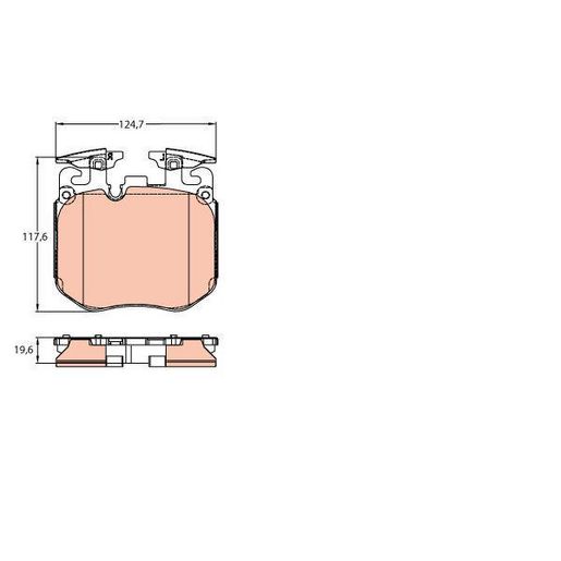 TRW — TRW Brake Pad Set — part number GDB2147