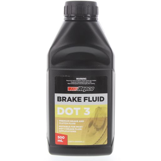 Repco — Repco DOT 3 Brake Fluid 500ML — part number RBF3-0500ML2