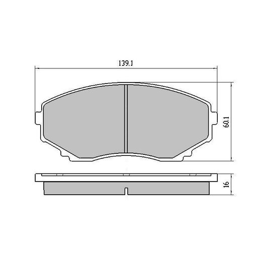 RDA Brakes — RDA Phantom Ceramic Brake Pad Set — part number RDC1274