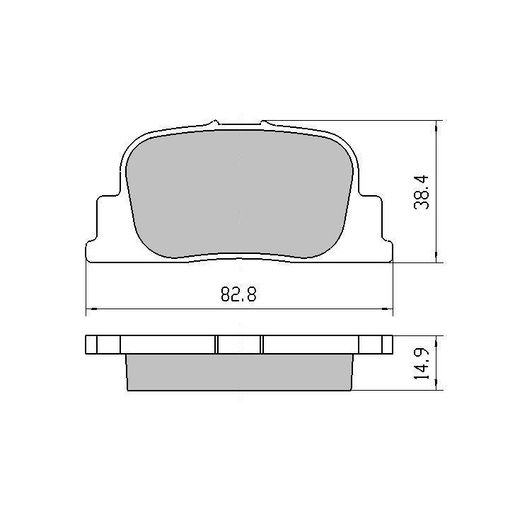 RDA Brakes — RDA Phantom Ceramic Brake Pad Set — part number RDC2113
