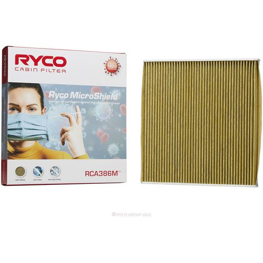 Ryco Filters — Ryco Cabin Air Filter - Microshield — part number RCA386M