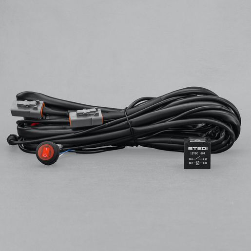 STEDI — Stedi Driving Light Wiring Harness 60A Dual Connector Plug and Play — part number WIRQKFT-SMART