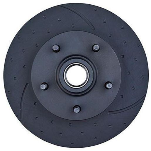 RDA Brakes — RDA Brakes Slotted & Dimpled Disc Brake Rotor Pair Vented 277mm — part number RDA14D