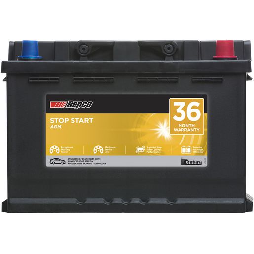 Repco — Repco by Century Car Battery Stop Start & Hybrid AGM Battery 800CCA — part number DIN75LH AGM