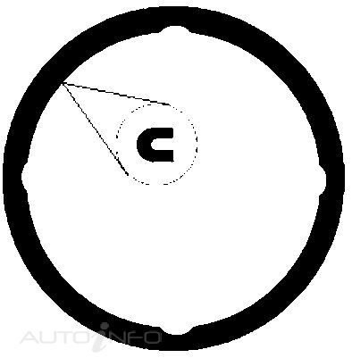 Permaseal — Water Outlet Gasket — part number LB197