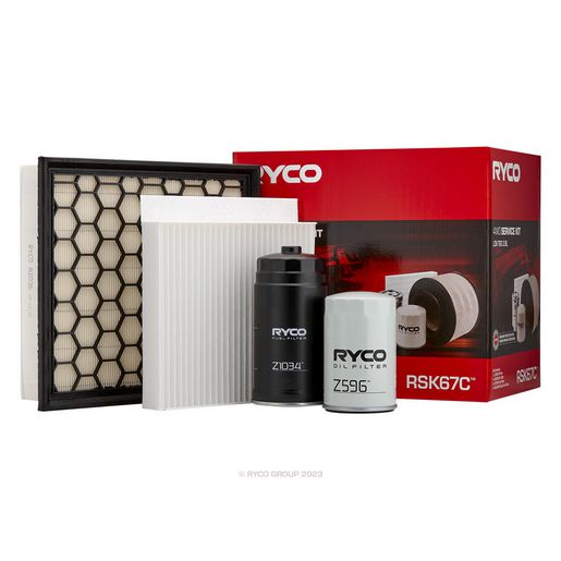 Ryco Filters — RYCO Passenger Filter Service Kit with Cabin Filter w/o Fuel Filter — part number RSK67C