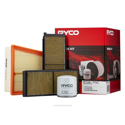 Ryco Filters — RYCO Passenger Filter Service Kit with Cabin Filter w/o Fuel Filter — part number RSK75C