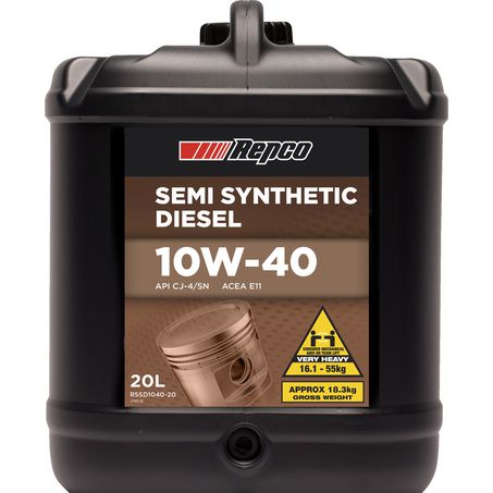 Repco — Repco Semi Synthetic 10W-40 Engine Oil 20L — part number RSSD1040-20