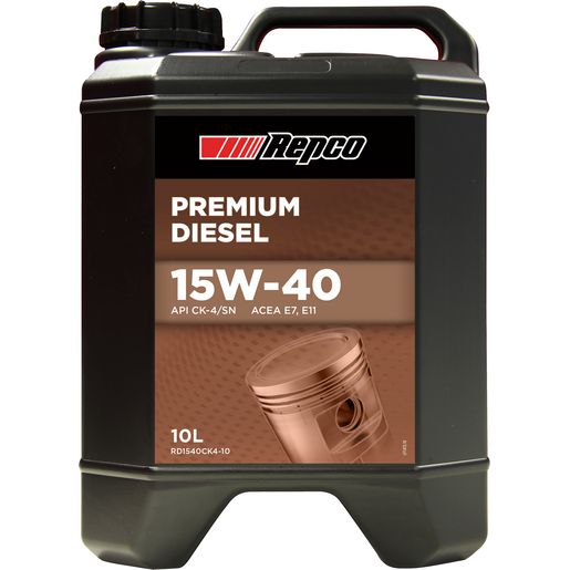 Repco — Repco Diesel 15W-40 Engine Oil 10L — part number RD1540CK4-10