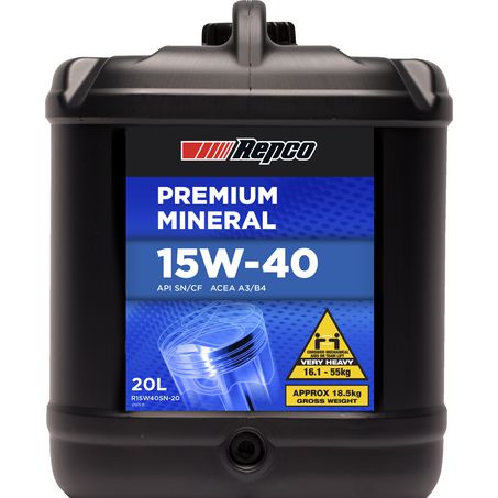 Repco — Repco Mineral 15W-40 Engine Oil 20L — part number R15W40SN-20