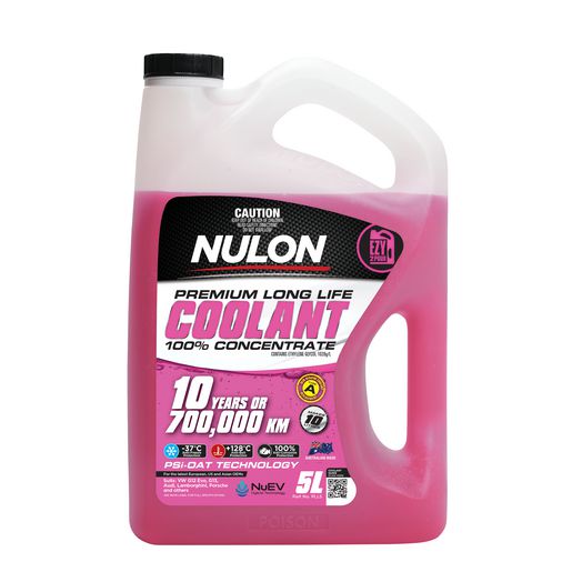 Nulon — Nulon Premium Long Life Pink Coolant Concentrate 5L — part number PLL5