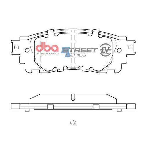 DBA Brakes — DBA SS Street Series EV Hybrid Electric Brake Pad Set — part number DB2419SSEV