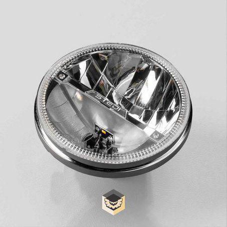 STEDI — Stedi 7 Inch Homage LED Headlight Chrome 3000K — part number LED-HOMAGE-3000CHR