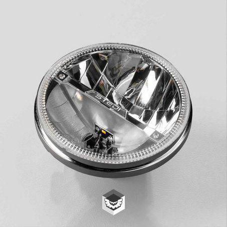 STEDI — Stedi 7 Inch Homage LED Headlight Chrome 5700K — part number LED-HOMAGE-5700CHR