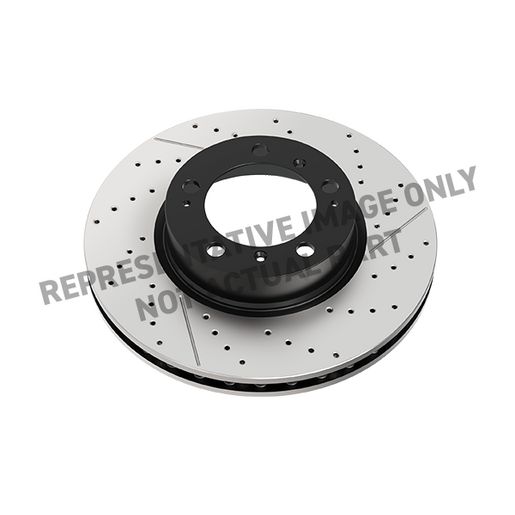 DBA Brakes — DBA Disc Brake Rotor En-Shield Cross-drilled/Dimpled — part number DBA3363OEX