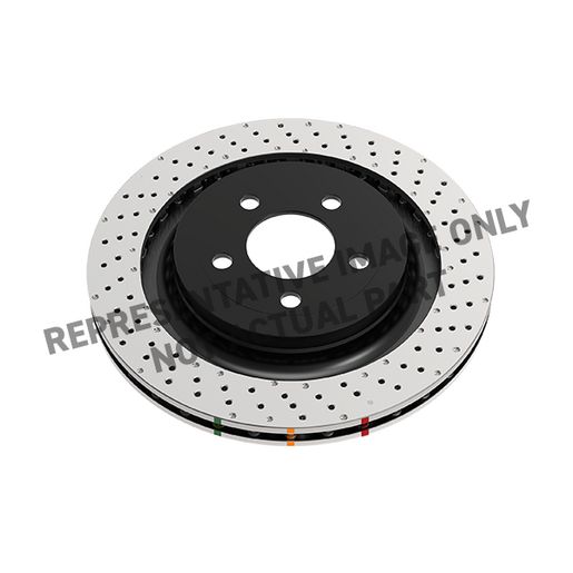 DBA Brakes — DBA Disc Brake Rotor 4000 Crossdrilled/Dimpled KP — part number DBA42030XD