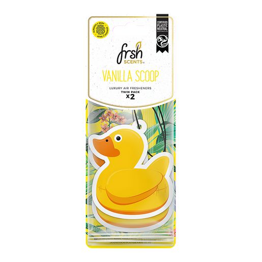 FRSH — Frsh Duck Vanilla Paper Car Air Freshener 2pk — part number VO019