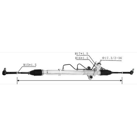 Sas Auto Parts — SAS Steering Rack Assembly — part number SR2010