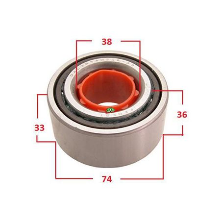 Sas Auto Parts — VARIOUS FRONT WHEEL BEARING — part number WB204