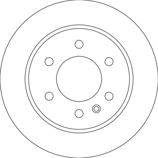TRW — TRW Disc Brake Rotor Solid 298mm — part number DF6596S