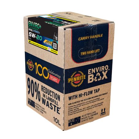 Penrite — Penrite Enviro+ Full Synthetic 5W-20 Engine Oil 10L Enviro Box — part number EPLUS5W20010BOX