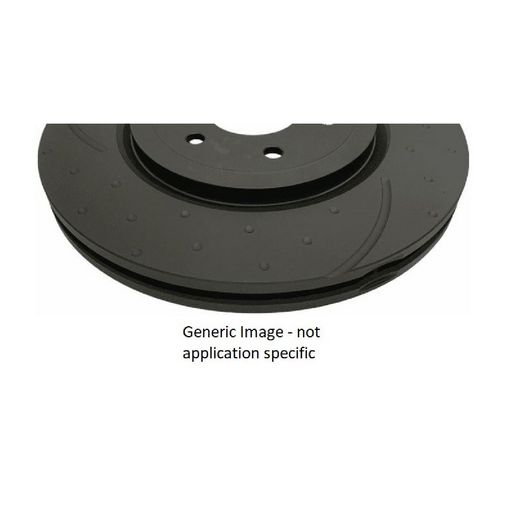 RDA Brakes — RDA Brakes Slotted & Dimpled Disc Brake Rotor Vented 287mm — part number RDA502D