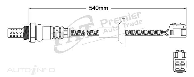 PREMIER AUTO TRADE — PAT Oxygen Sensor — part number EGO-060